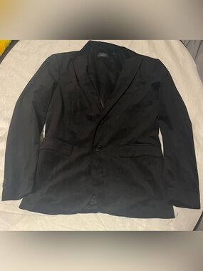 Zara Men's Black Two-Button Notch Lapel Sport Coat